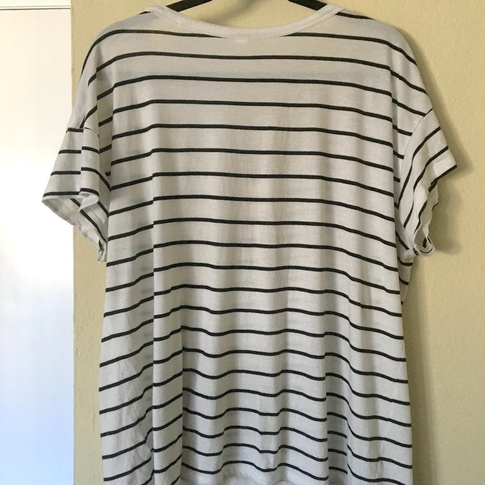 Cotton Crewneck Striped Tee